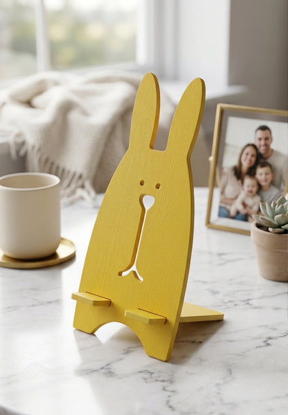 Cute Bunny Phone Stand - Adorable Nursery Desk Holder