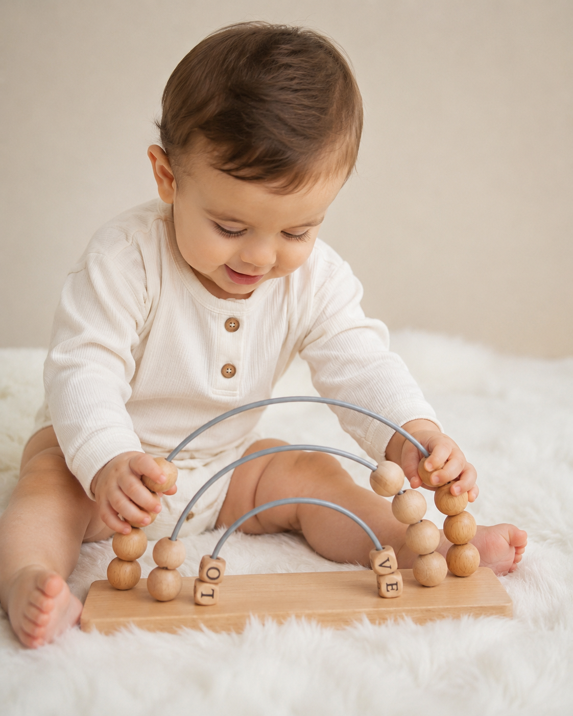 Natural Wood Montessori Counting Arch