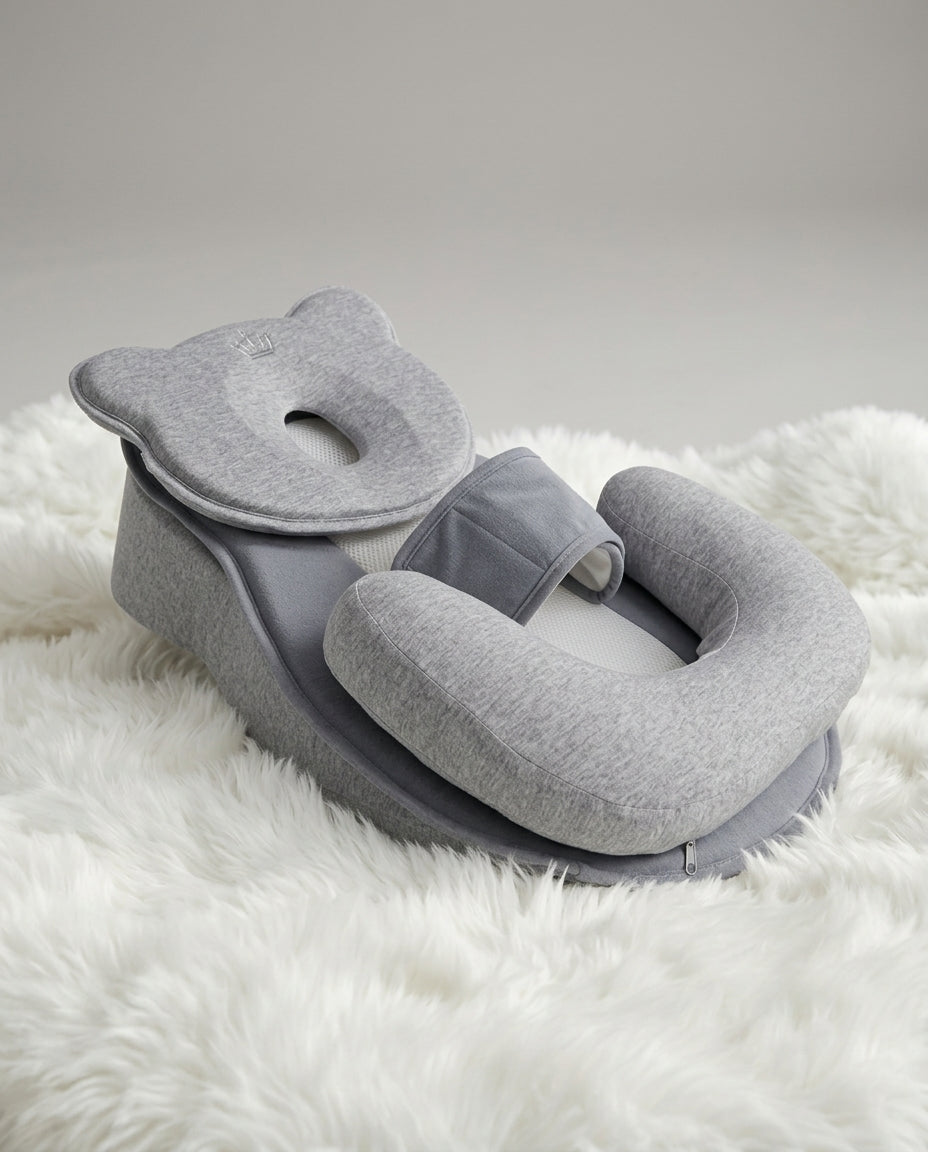 Anti-Reflux Baby Lounger – 15° Incline Digestion & Sleep Pillow