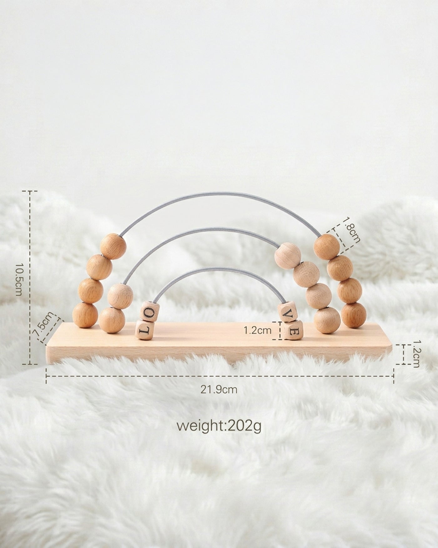 Natural Wood Montessori Counting Arch