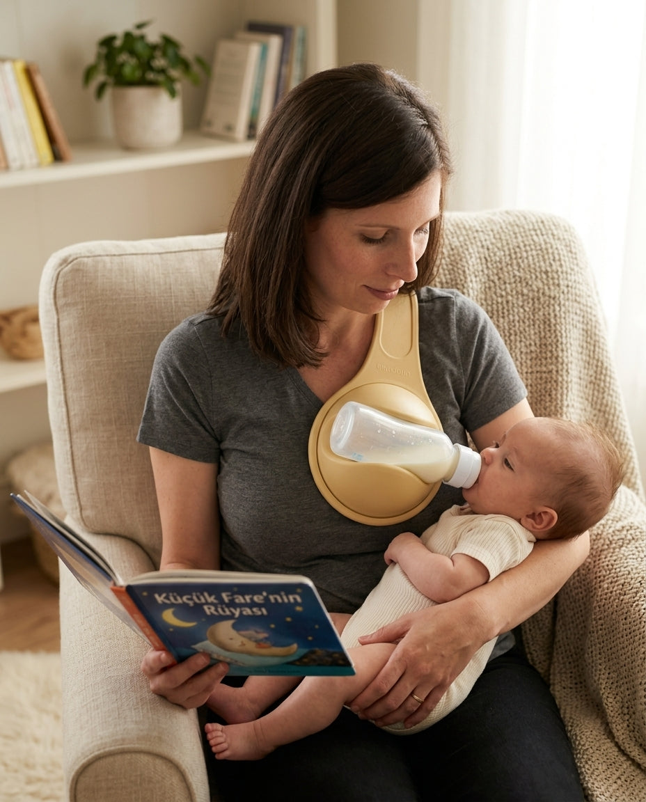Hands-Free Baby Bottle Holder & Feeding Support Sling