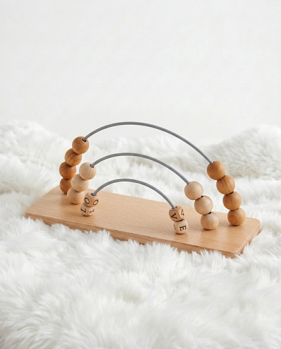Natural Wood Montessori Counting Arch