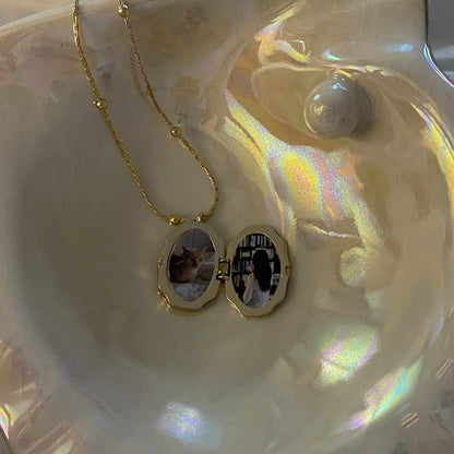 AurexLab™ Custom Photo Pearl Locket - The Memorial Collection