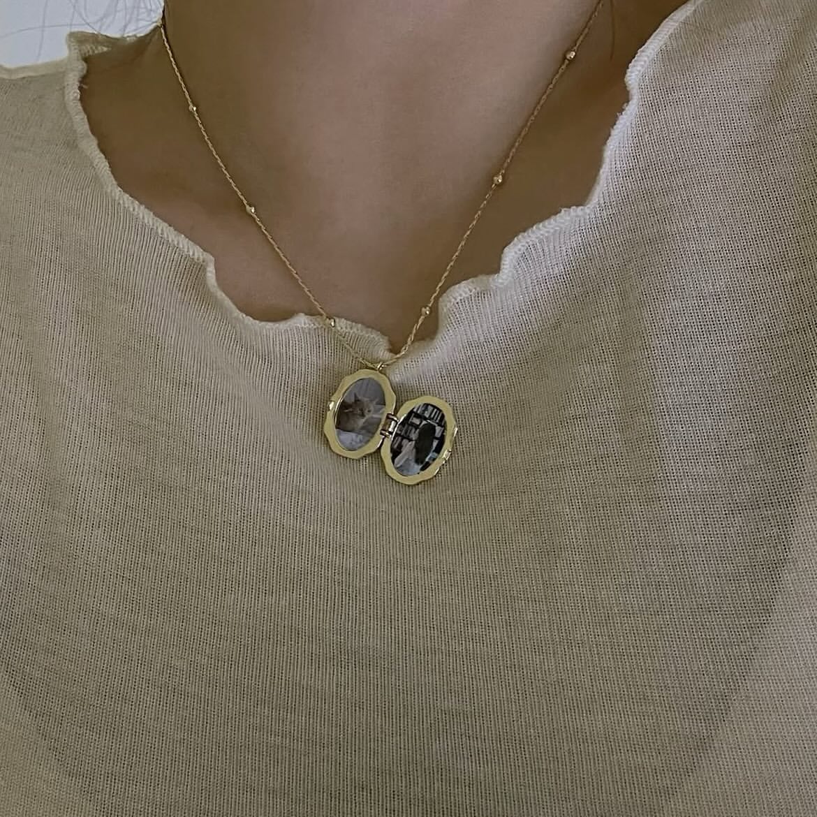 AurexLab™ Custom Photo Pearl Locket - The Memorial Collection