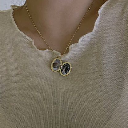 AurexLab™ Custom Photo Pearl Locket - The Memorial Collection