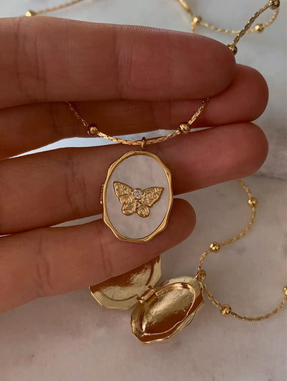 AurexLab™ Custom Photo Pearl Locket - The Memorial Collection