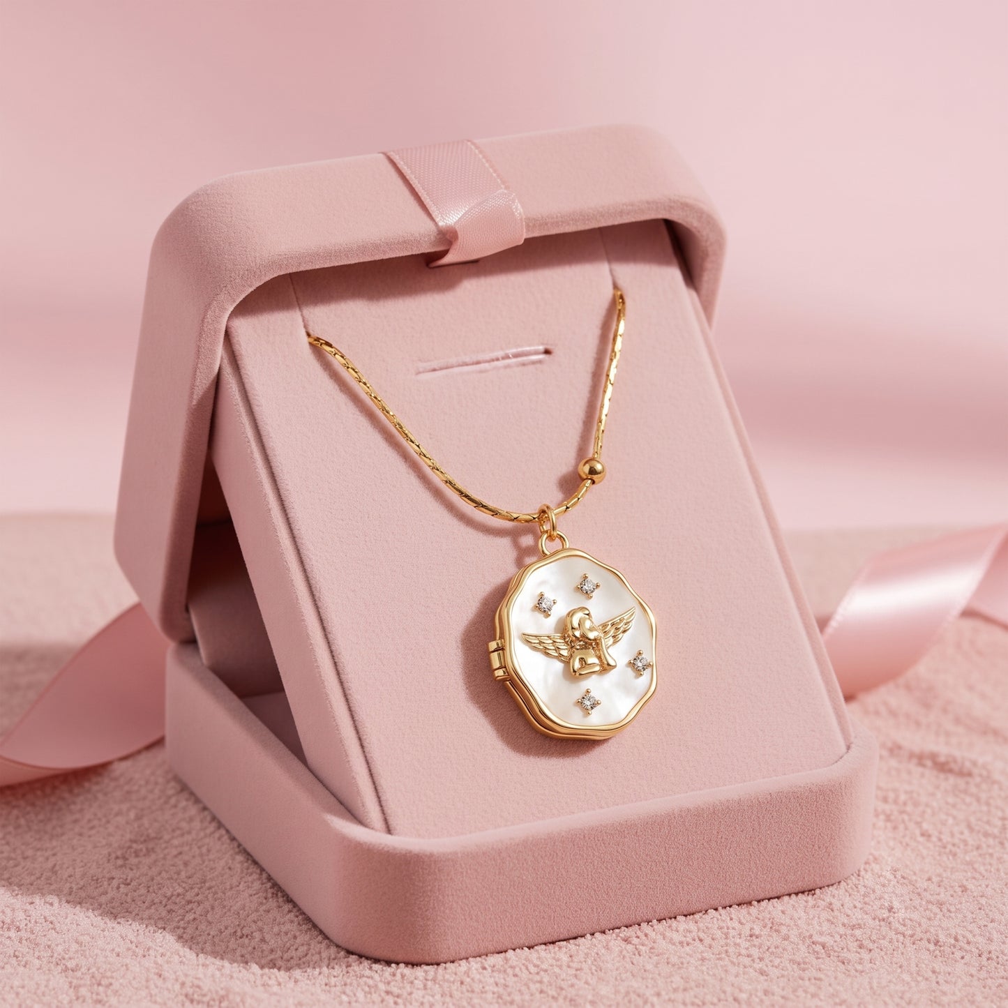 AurexLab™ Custom Guardian Angel Locket - The Memorial Collection