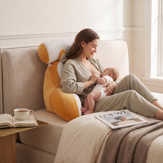 Cozy Backrest Reading Pillow - Cushioned Arm Support for Nursing & Relaxing